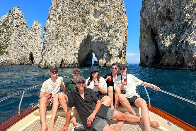 Sorrento: Capri Boat Small Group Tour Up to 8 & 4 hours ashore - Sailing past Marina Grande and classic Capri scenery