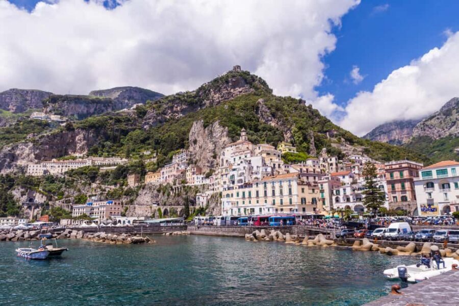 Sorrento: Full-Day Boat Tour to Positano, Amalfi and Ravello - The morning cruise: Vesuvius, Queen Giovanna, and Punta Campanella