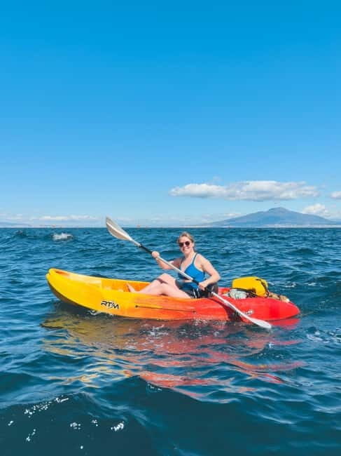 Sorrento: kayak small group tour to Bagni Regina Giovanna - Gear that actually matters: dry bags, waterproof phone cases, and showers