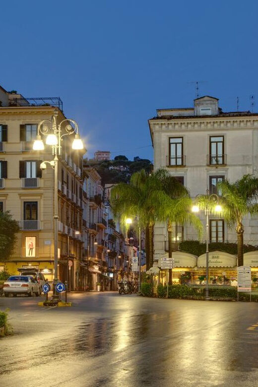 Sorrento: Night time Walking Tour & Limoncello Tasting - Marina Grande by night: port photos, then the steep climb back