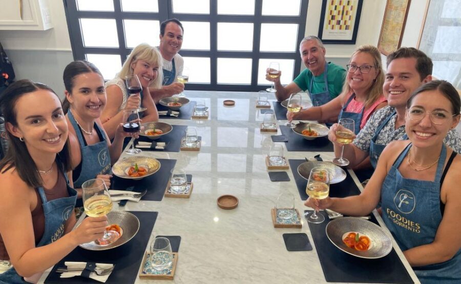 Sorrento: Pasta Masterclass with a Meal and Wine - What happens when you arrive: dough, aprons, and a real workflow
