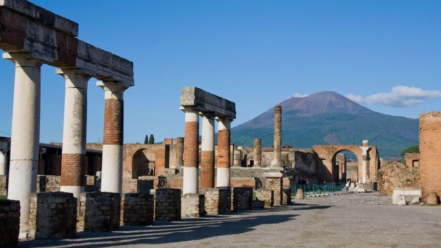 Sorrento: Pompeii & Herculaneum Day Trip Entry and Lunch - Pompeii guided tour: Forum, amphitheatre, temples, villas, shops