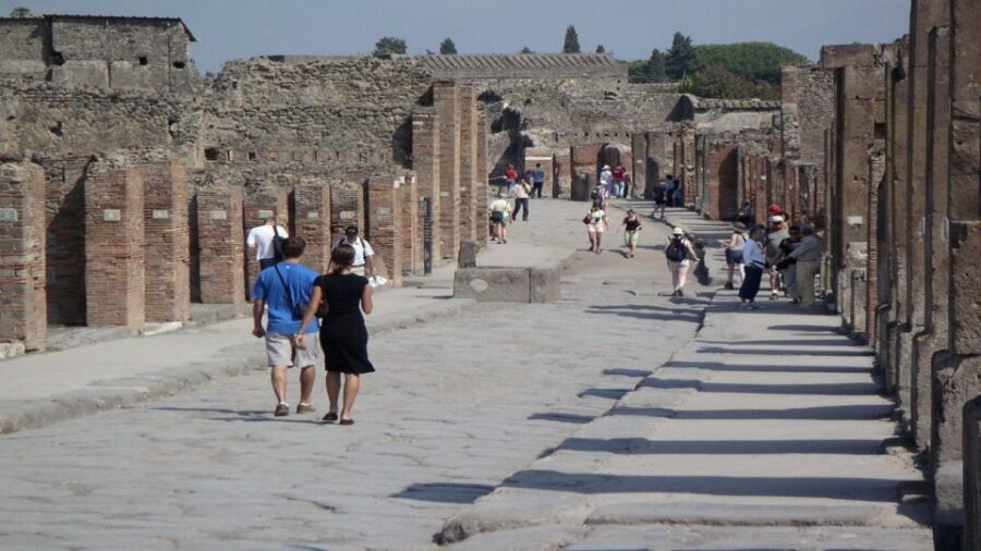 Sorrento: Pompeii & Herculaneum Tour with Skip-the-Line - Pompeii with skip-the-line: Forum, theaters, and street-level Roman life