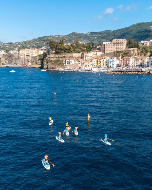Sorrento: SUP Paddleboard Tour to Bagni Regina Giovanna - Training on the board: stable SUPs, clear cues, real confidence