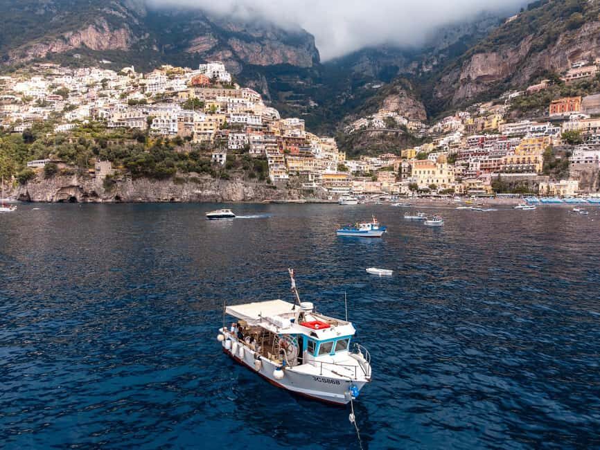 Sorrento: Swim, Dine and Toast on Sorrento Coast Sunset Tour - Bagni della Regina Giovanna to Massa Lubrense: scenery that feels close-up