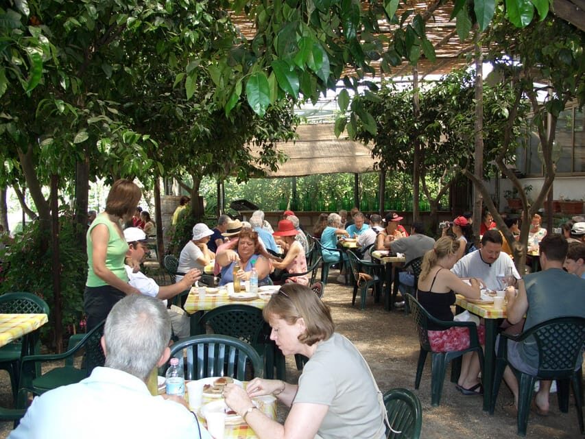 Sorrento: Walking Tour in Lemon Garden w/ Food Tasting - Inside the olive mill: cold-pressed extra-virgin, explained in plain words