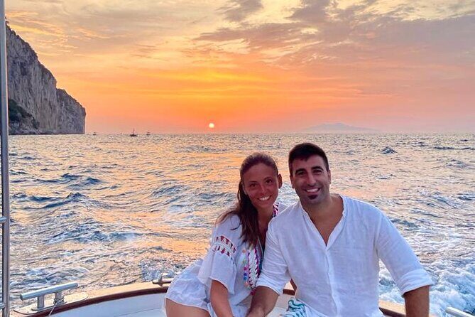Sunset & Aperitif Boat tour - Faraglioni at sunset: the coast’s headline acts