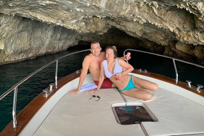 Sunset boat experience in Sorrento coast - Your Route: Waterfall Near Massa Lubrense and the Bagni della Regina Giovanna Stop